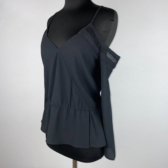 Cooper & Ella XS Cold Shoulder Sleeve V-Neck Top - Picture 6 of 11